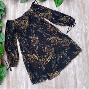 Aritzia (Wilfred) Raison Chiffon Floral Dress Small